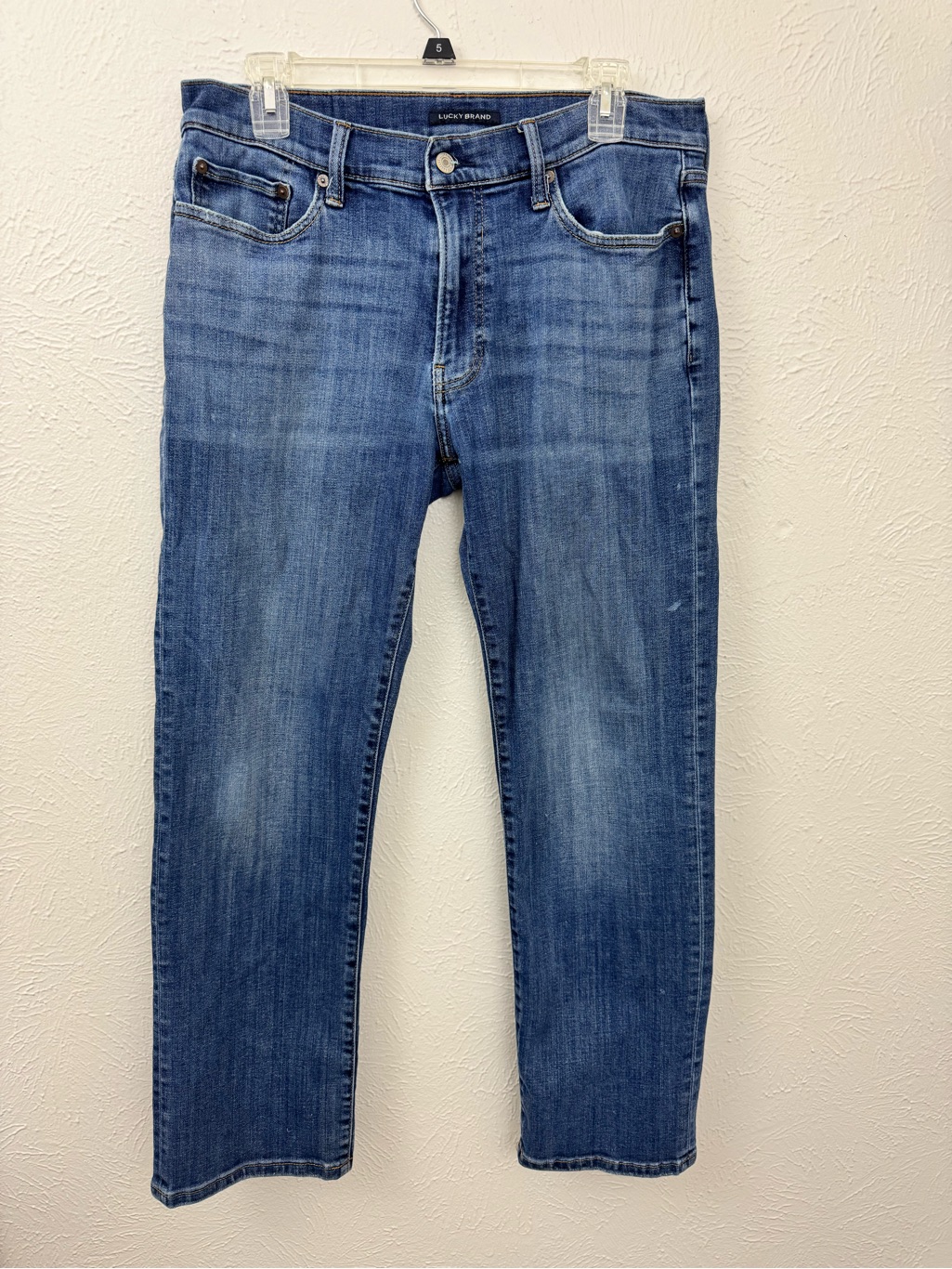 Lucky Brand Men’s Jeans 32x30 Medium Wash Straight Leg 5-Pocket Denim